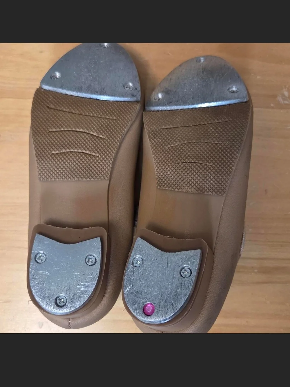 Stelle Little Girls Tap Shoes in Taupe, Size 12